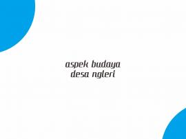 Aspek Budaya Desa Ngleri